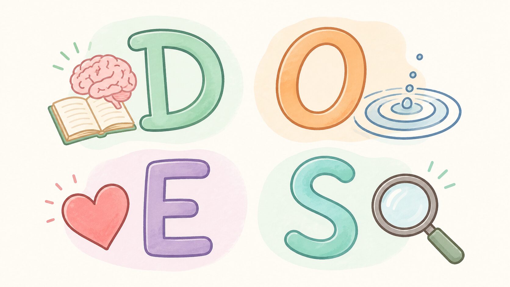 DOESの4要素をやさしく説明したイラスト図