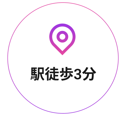 駅徒歩3分